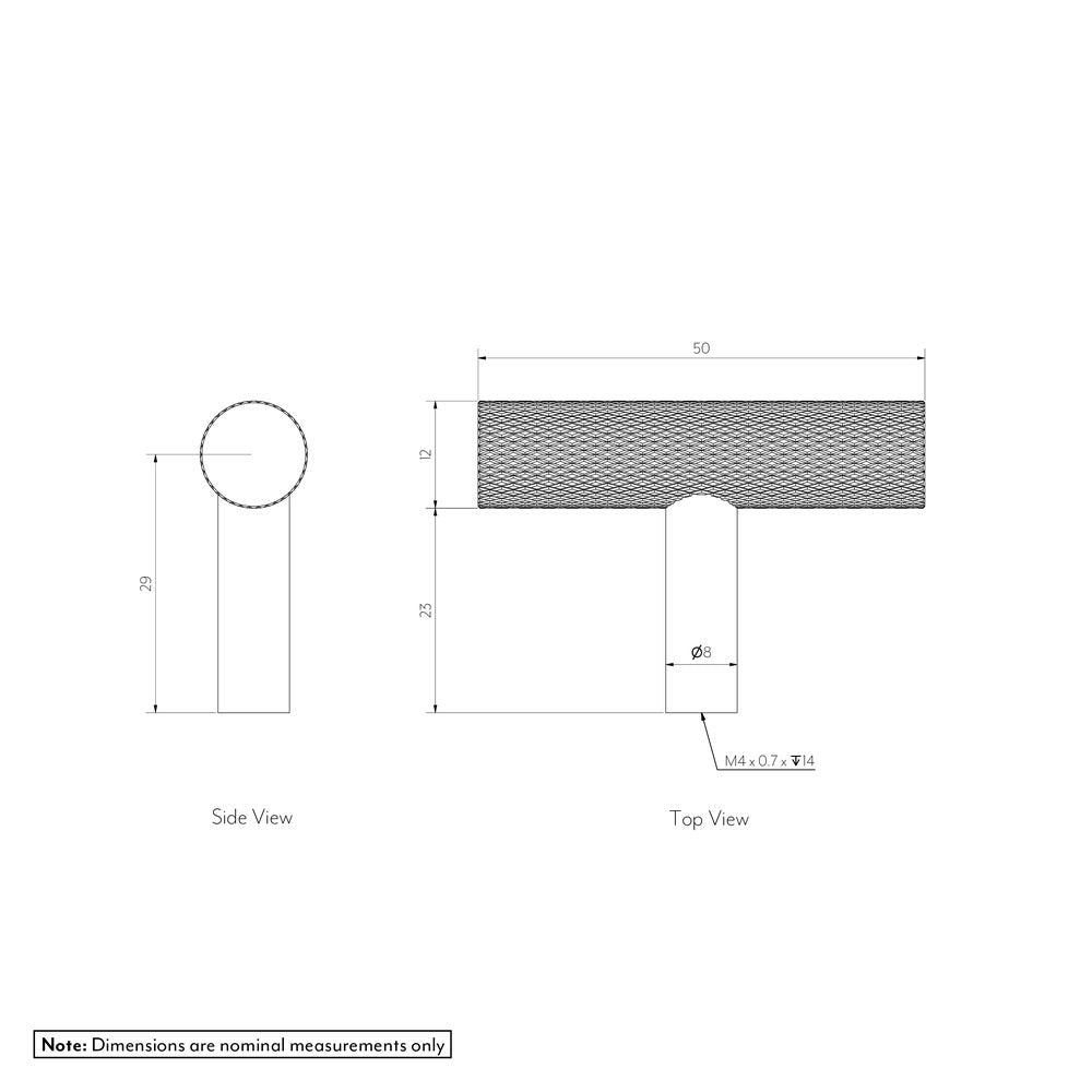 Tezra Textured Cabinetry T Pull