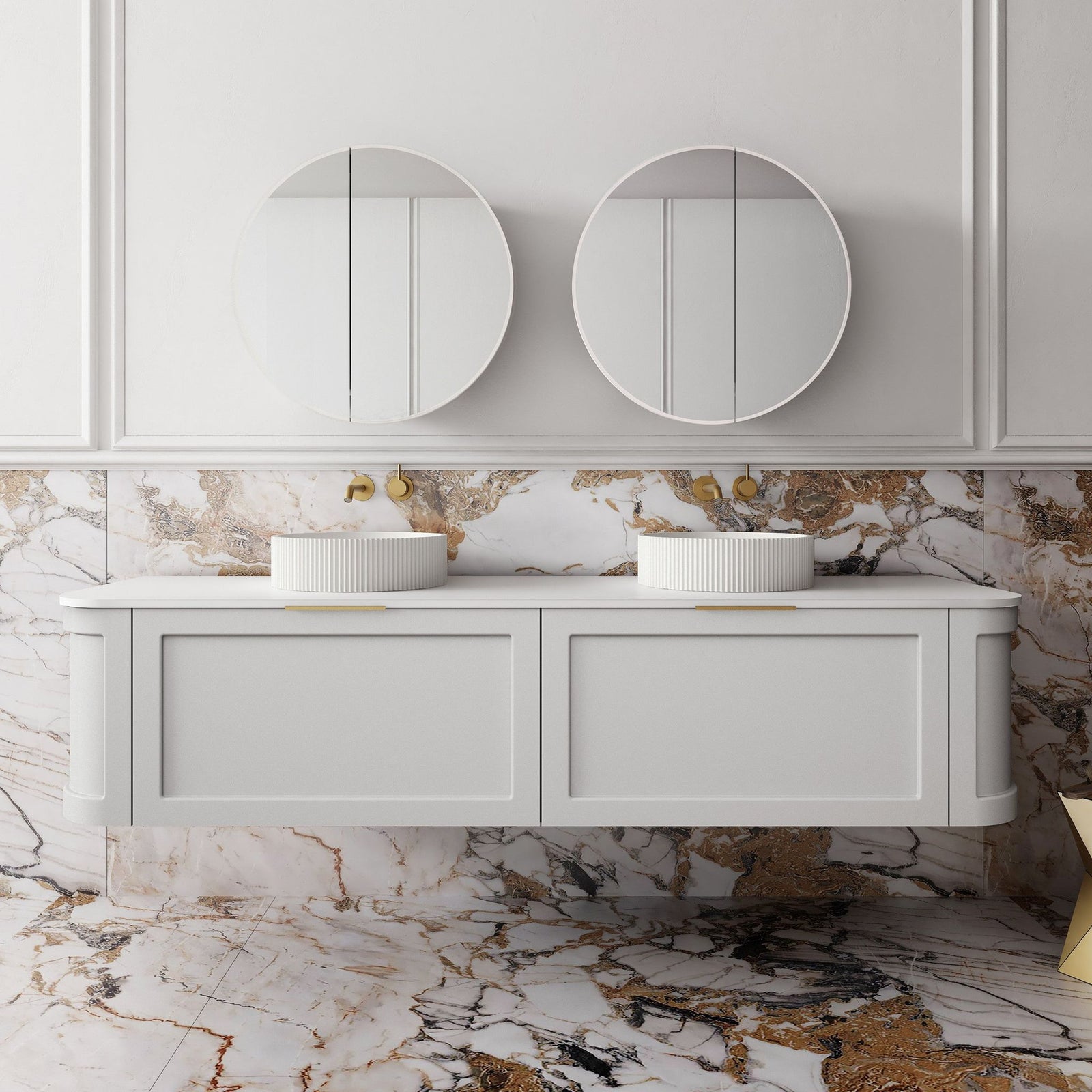 Cassa Design Westminister curved wall hung vanity