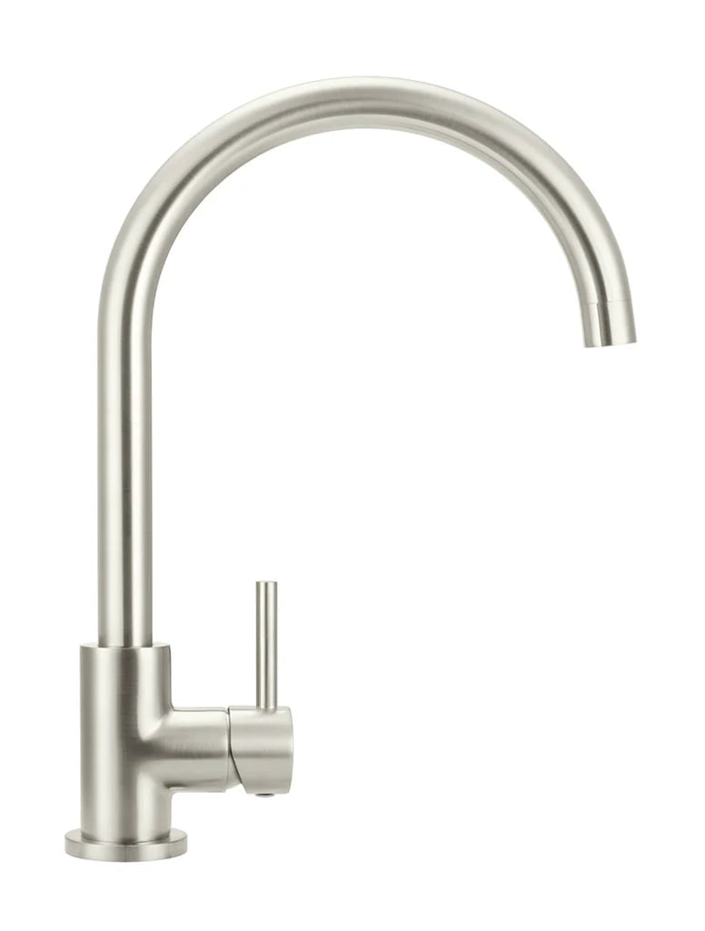 Round Gooseneck Kitchen Mixer Tap