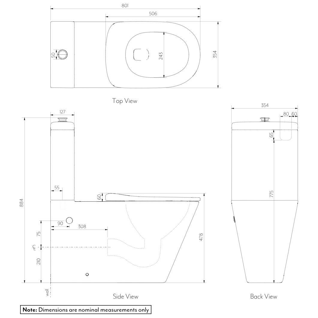 Aliro Accessible Back To Wall Toilet Suite – Icon Bathware