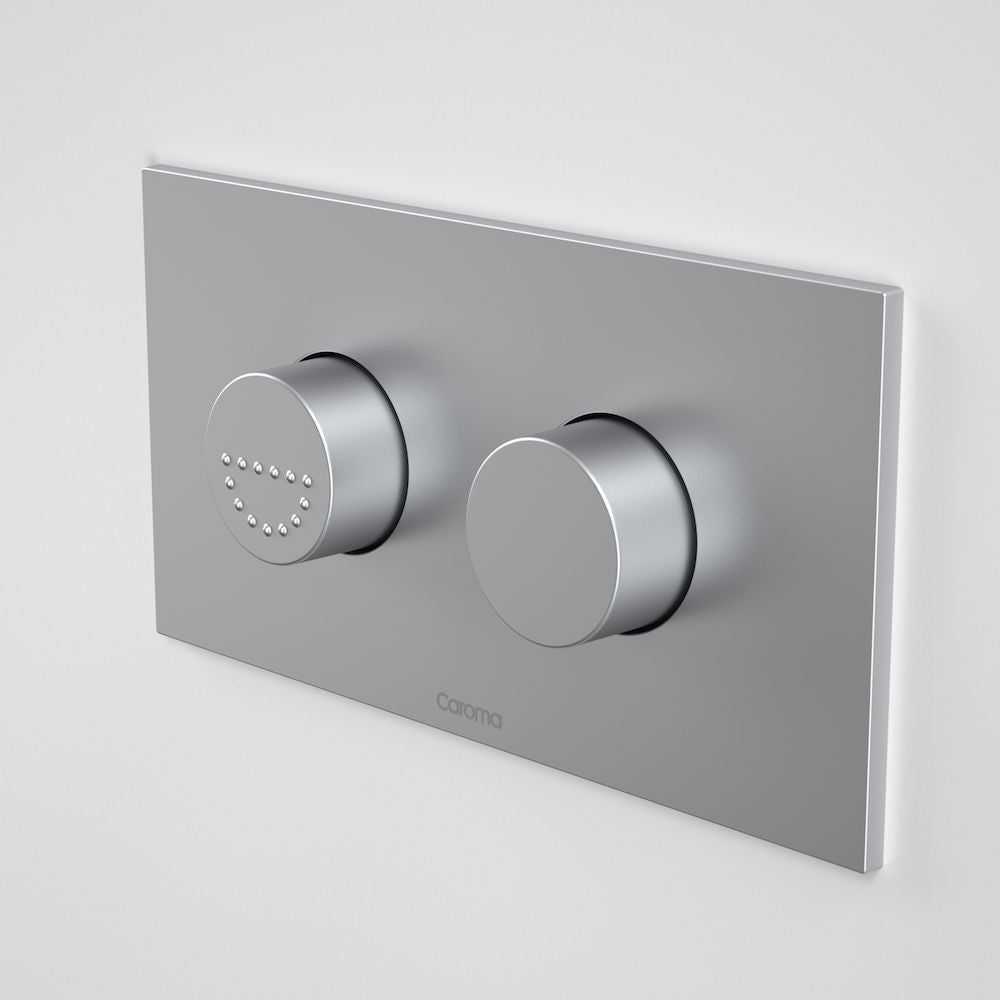 Invisi Series II® Round Dual Flush Plate & Raised Care Buttons