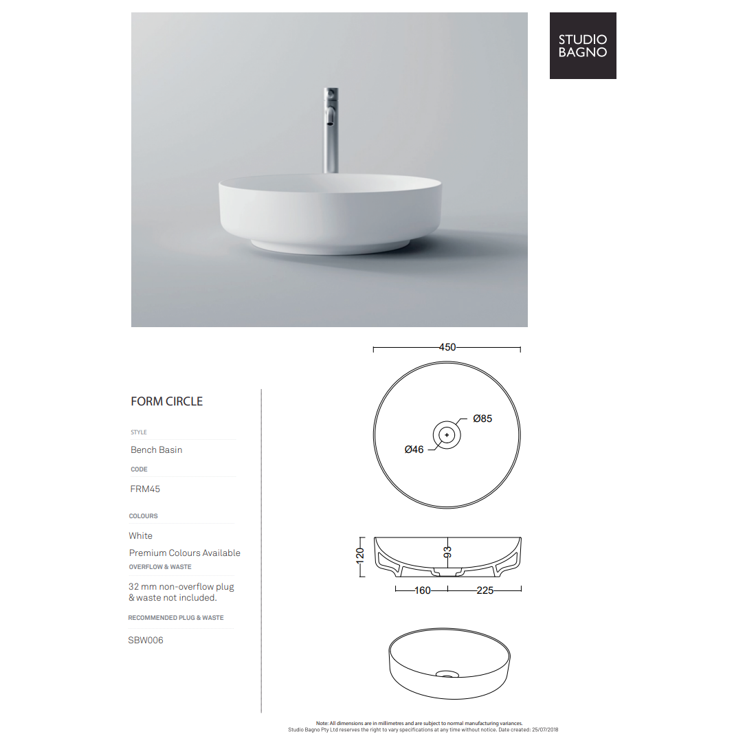 Studio Bagno Form circle basin