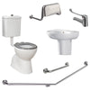 Accessible Toilet Care Kit 2 with Right-Hand 40° Rail