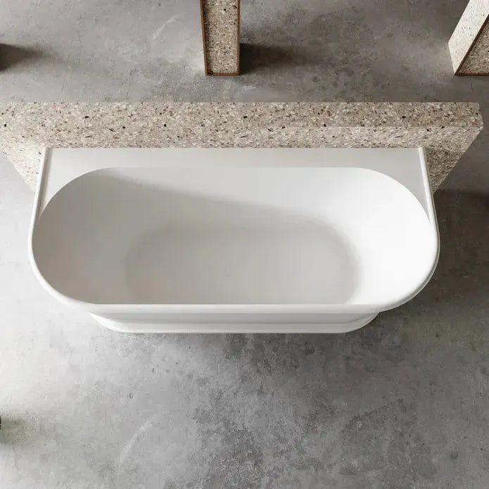 Westminster Back To Wall Freestanding Bath Matte White