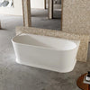 Westminster Back To Wall Freestanding Bath Gloss White