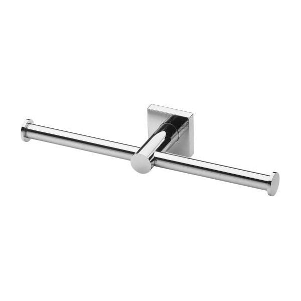 Radii Double Toilet Roll Holder Square Plate