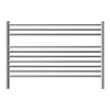 Jeeves Polished Straight Round Ladder Heated Towel Rail