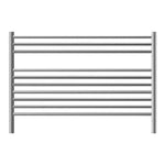 Jeeves Polished Straight Round Ladder Heated Towel Rail