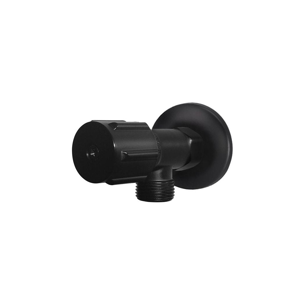 ROUND MINI STOP CISTERN TAP WITH BACKPLATE