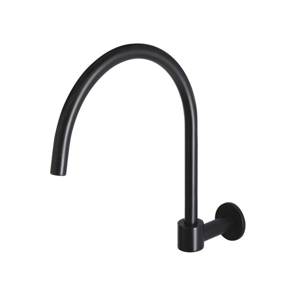 Round High-Rise Swivel Wall Spout