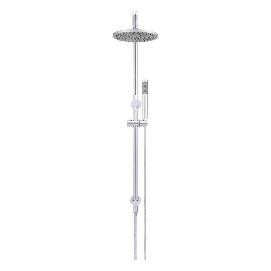 Round Combination Shower Rail, 200mm Rose, Single Function Hand Shower