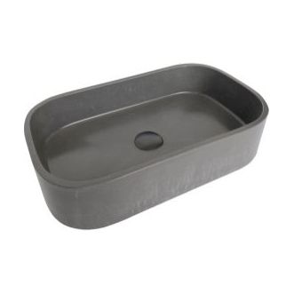 Rounded Rectangle Concrete Vessel Basin
