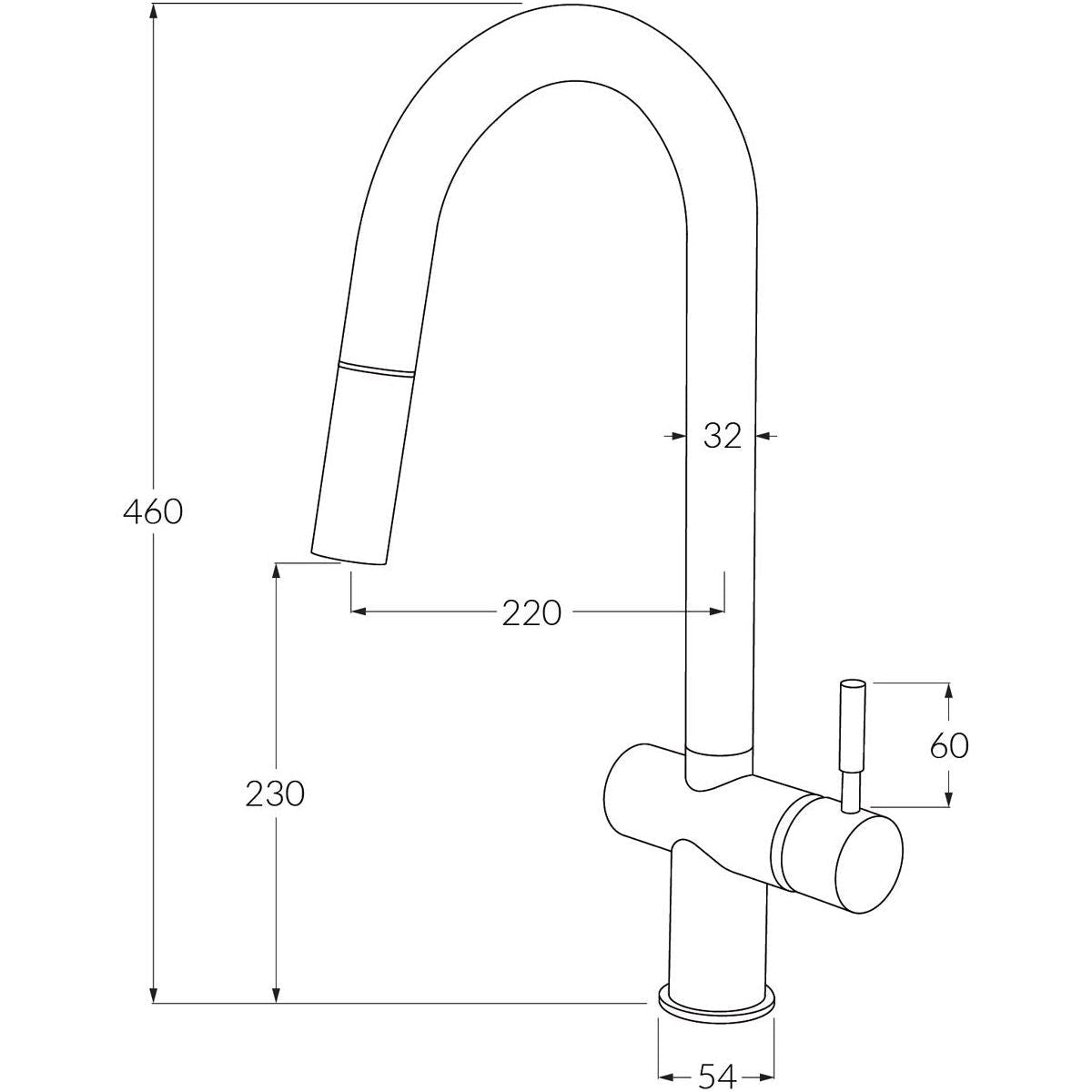 Voda Sink Mixer Pull Out