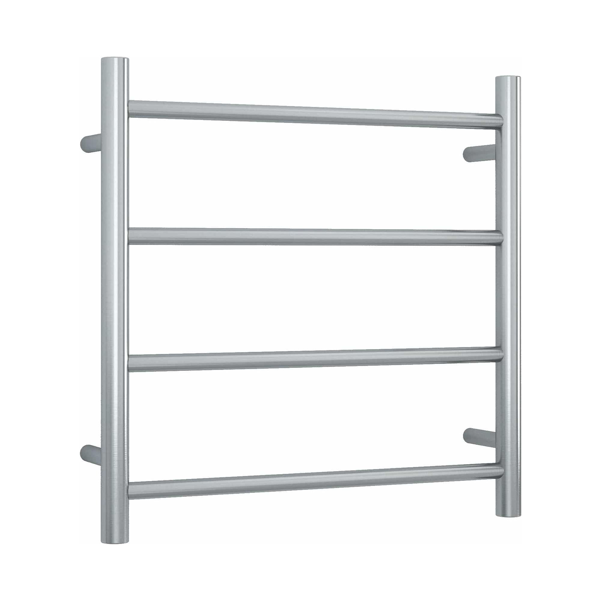 Brushed Straight Round Ladder Heated Towel Rail