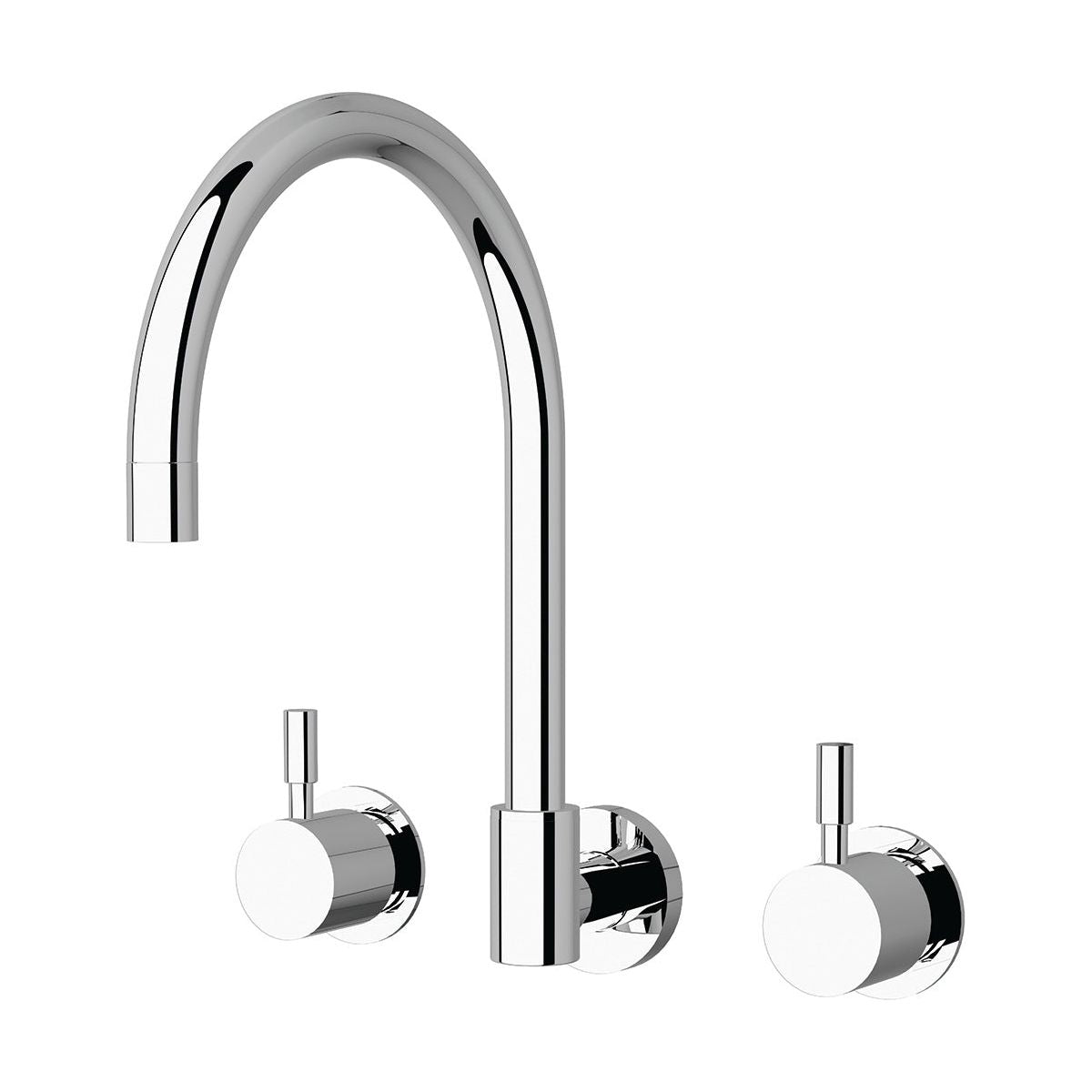 Voda Wall Sink Set Curved