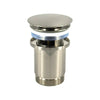 Push operated Pop-Up Waste with overflow - Brushed Nickel PVD