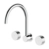 Vierra Wall mount kitchen or laundry set with swivel spout