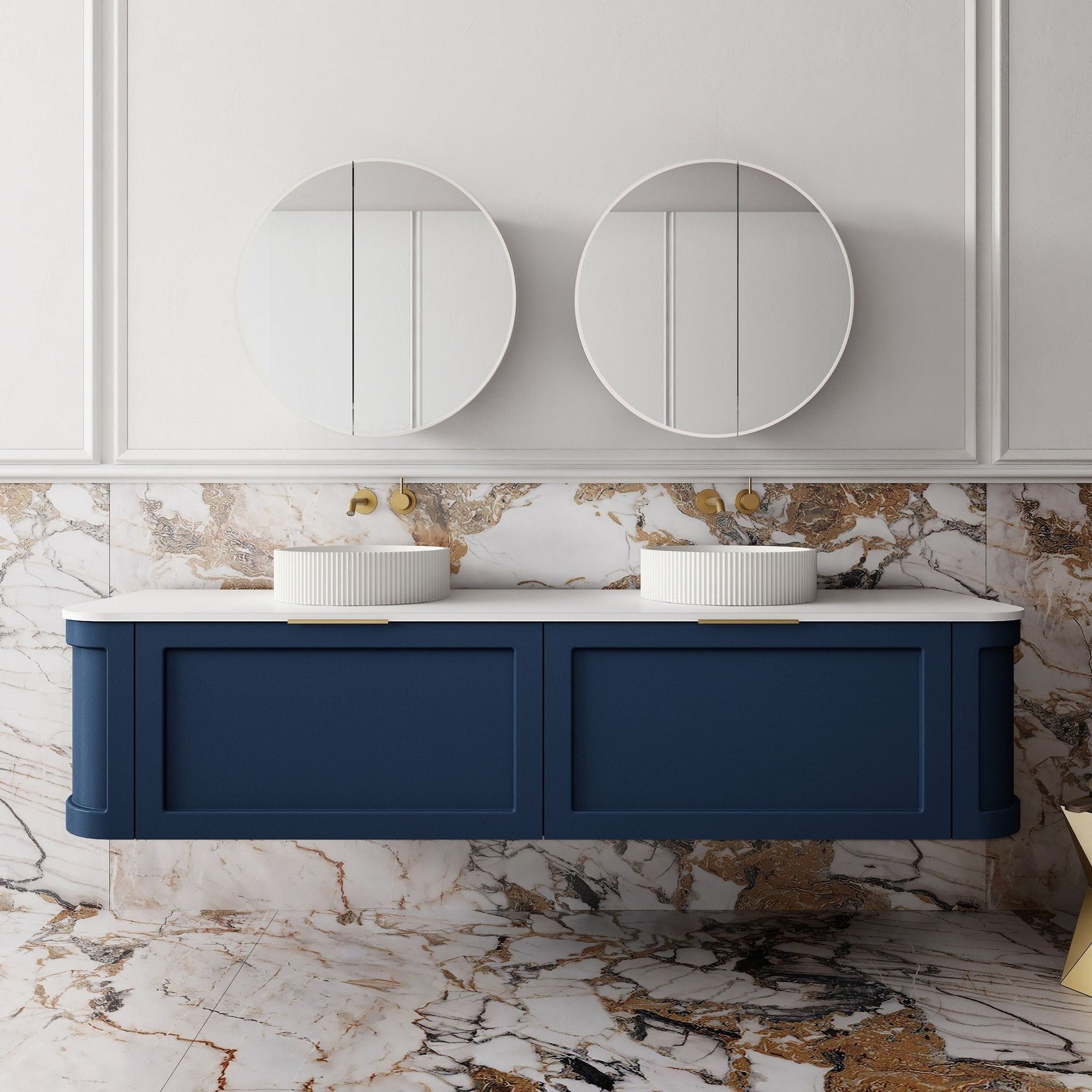 Cassa Design Westminister curved wall hung vanity