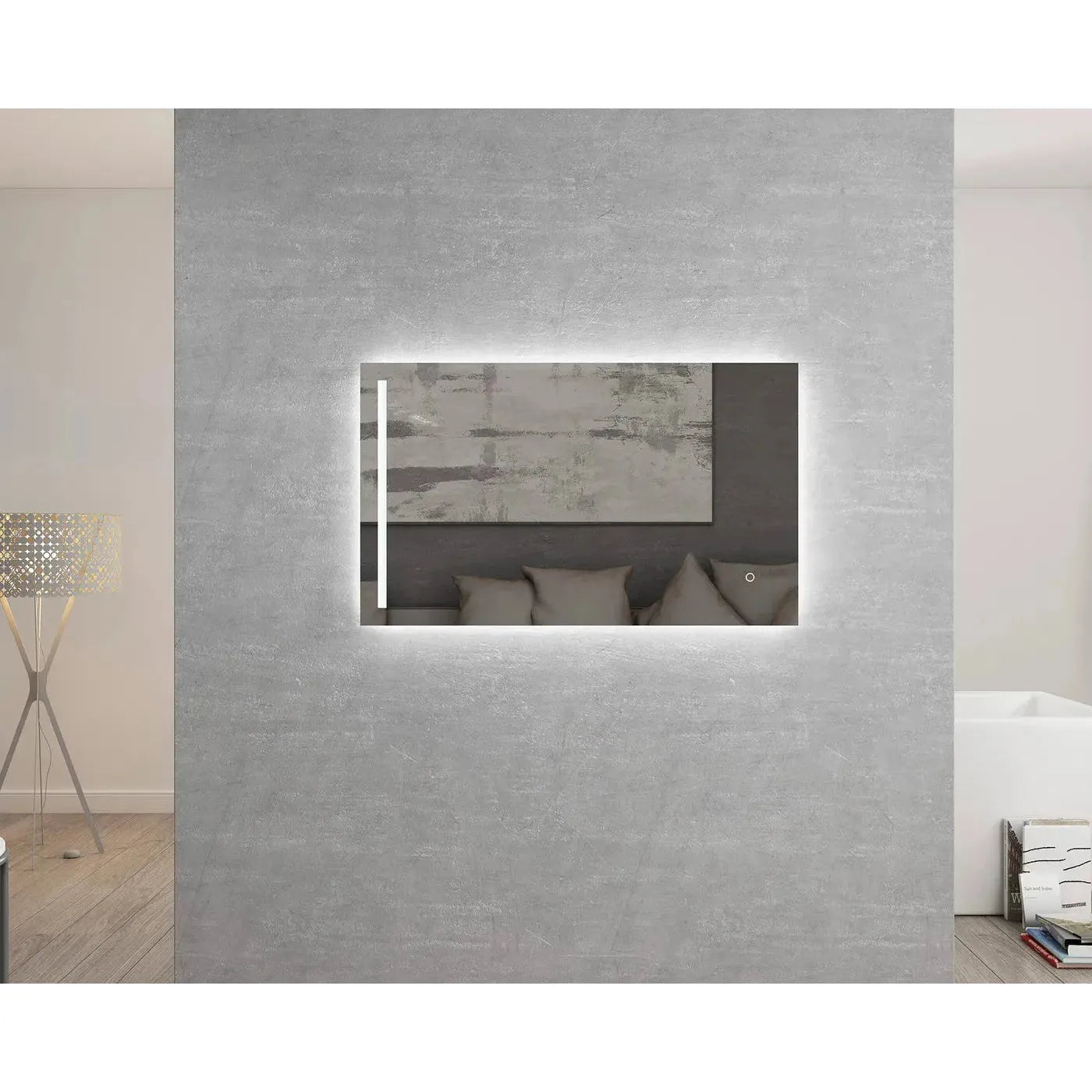 Boston LED rectangle mirror