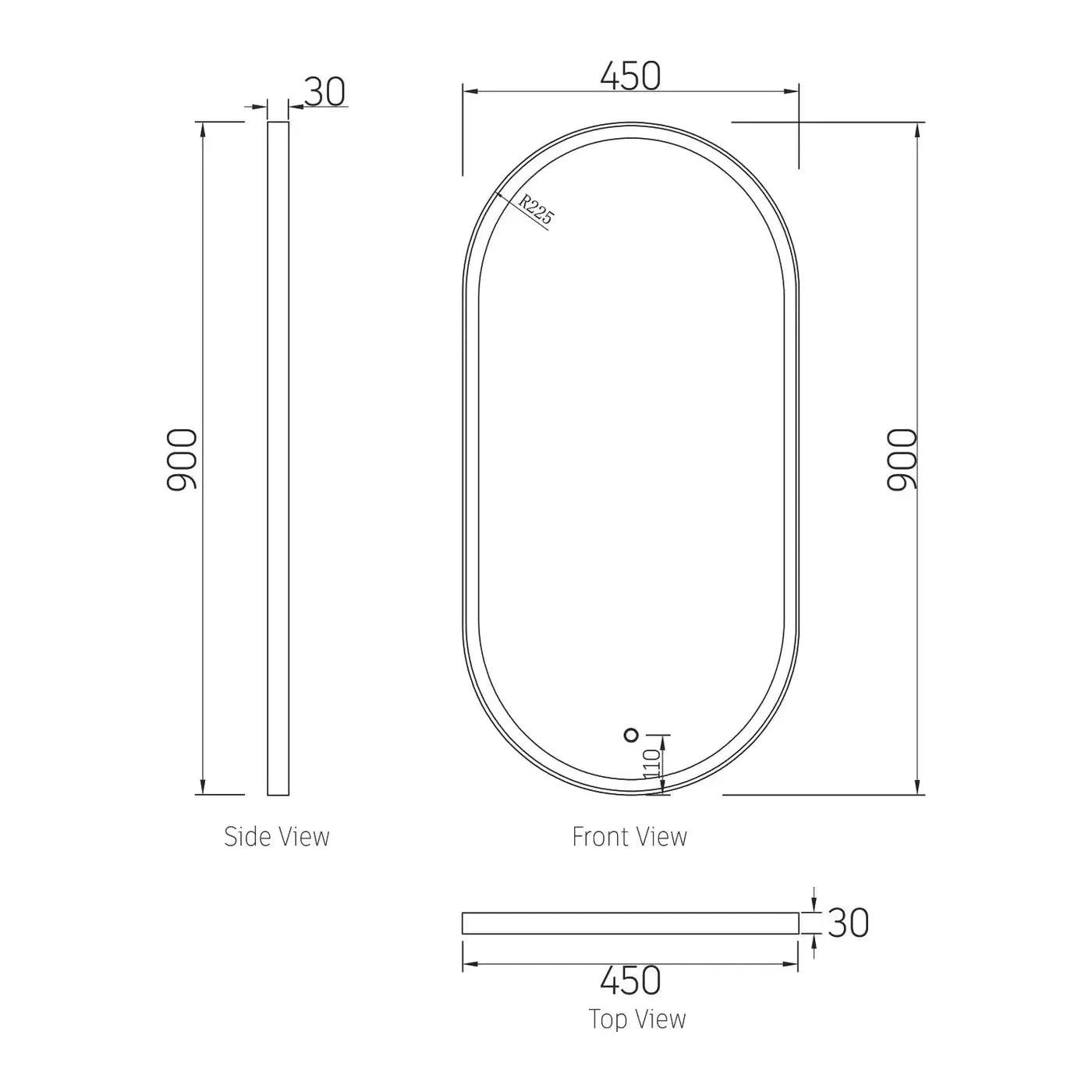 Noosa LED mirror