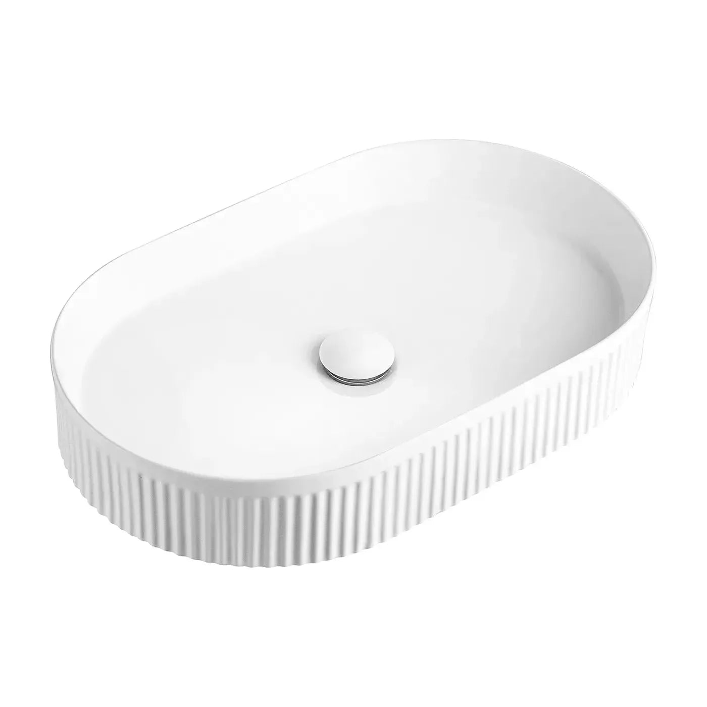 Kensington fluted oval basin