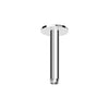 Zucchetti ceiling mounted shower arm - 130mm - round cover plate