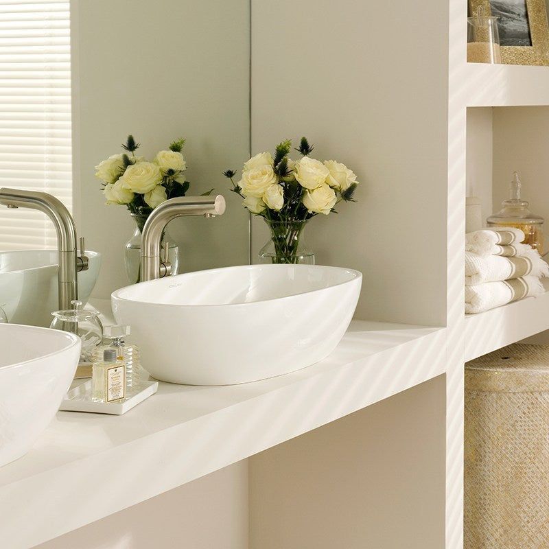 Barcelona 64 Matte White Basin