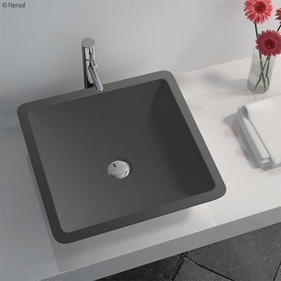 Fienza Classique 420 Above Counter Solid Surface Basin - Matte Grey