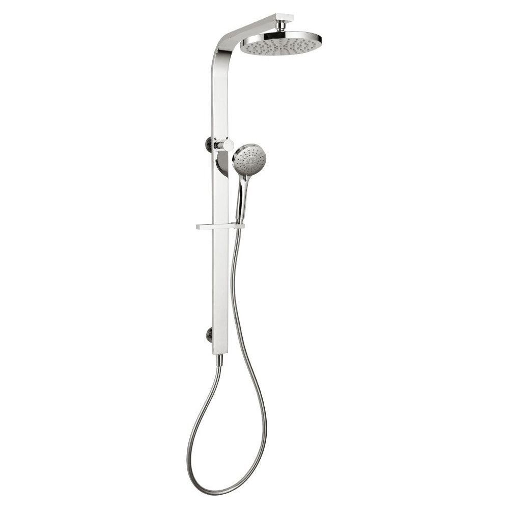 Synergii Shower Column with Round Showerhead and Hand Shower - Top Diverter