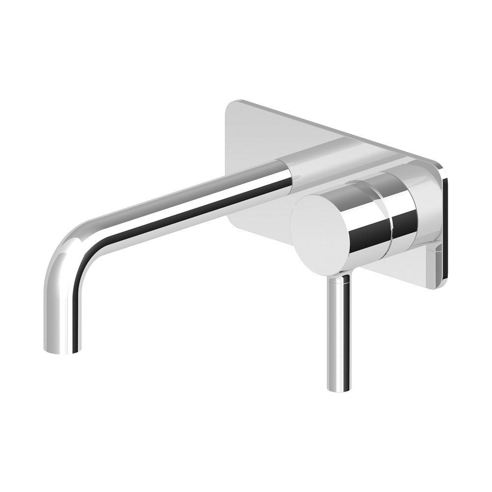 Pan Wall Mounted Basin Mixer With Plate 175mm Spout
