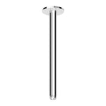 Zucchetti ceiling mounted shower arm - 300mm - round cover plate