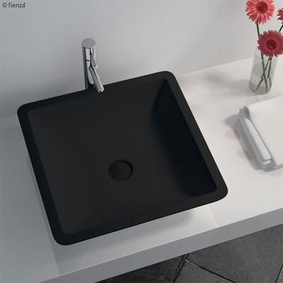 Fienza Classique 420 Above Counter Solid Surface Basin - Matte Black