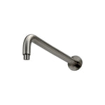 Round wall shower curved arm 400mm