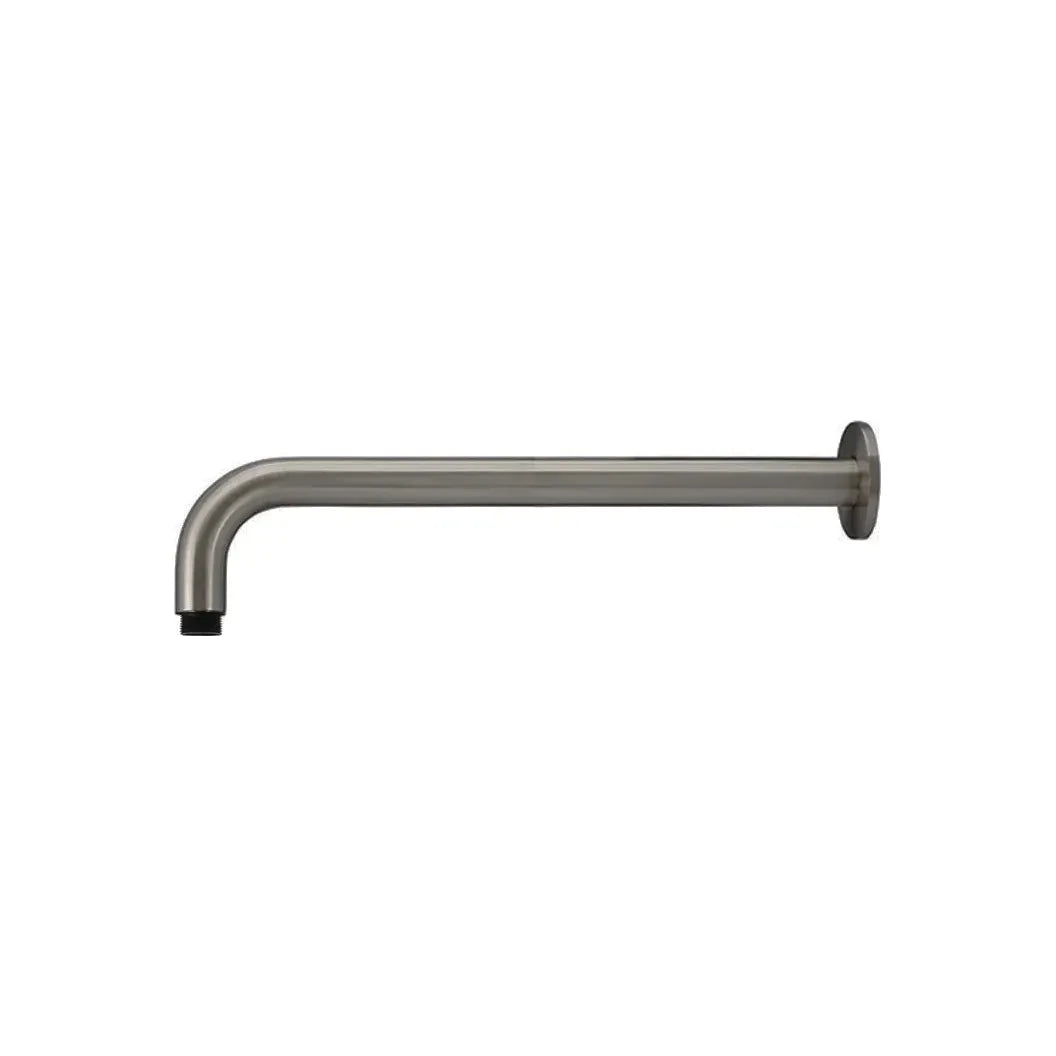 Round wall shower curved arm 400mm