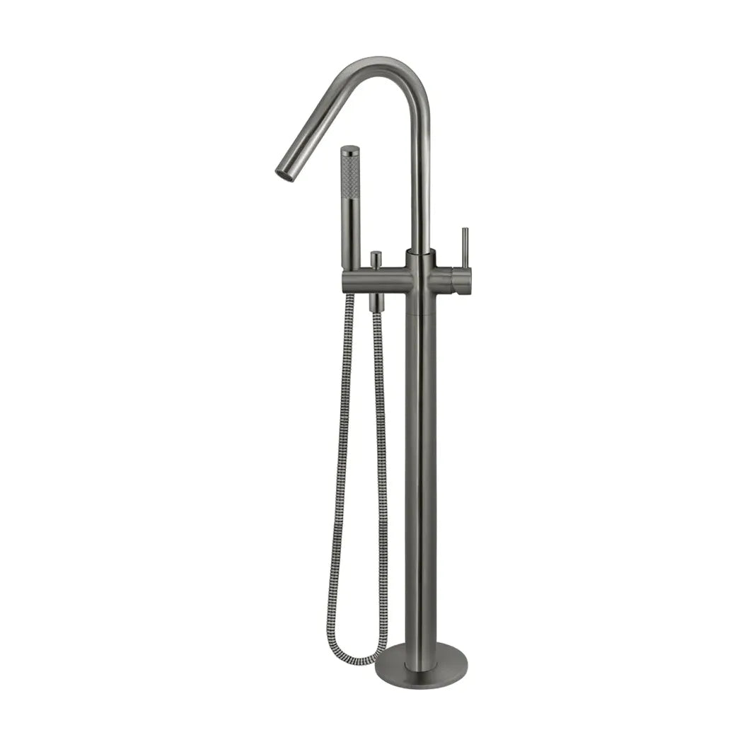 Round Freestanding Bath Spout And Hand Shower
