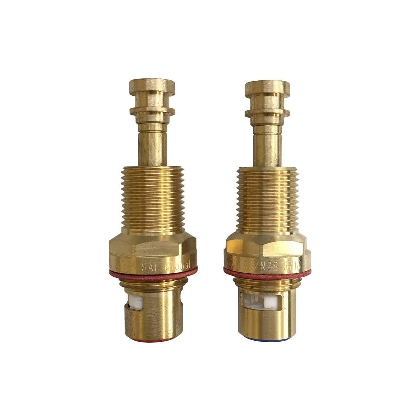 Wall Top Assembly Spindles 80mm-85mm 1/4 Turn  - Brass