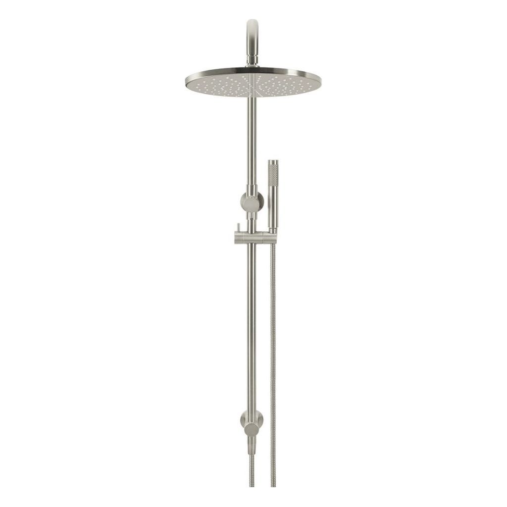Round Combination Shower Rail, 300mm Rose, Single Function Hand Showe